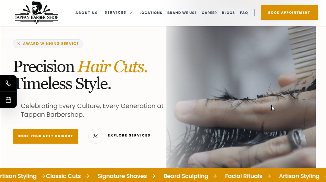 +329.8% Google Business Profile interactions in a single quarter for a hyperlocal USA barbershop.